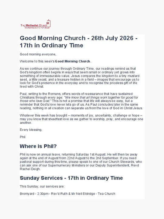GMC &ndash; 26 July 2026