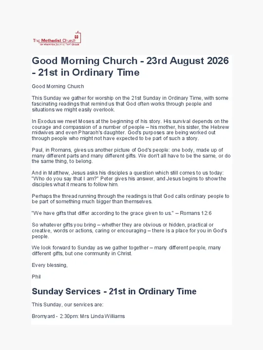 GMC &ndash; 23 August 2026