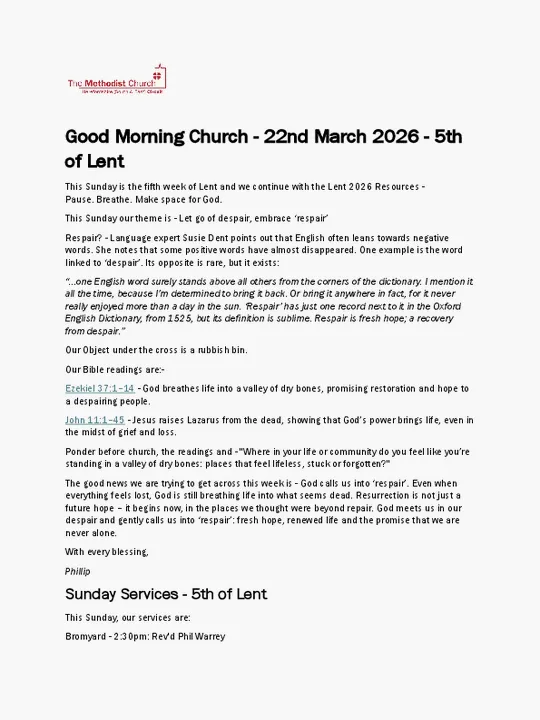 GMC &ndash; 22 March 2026