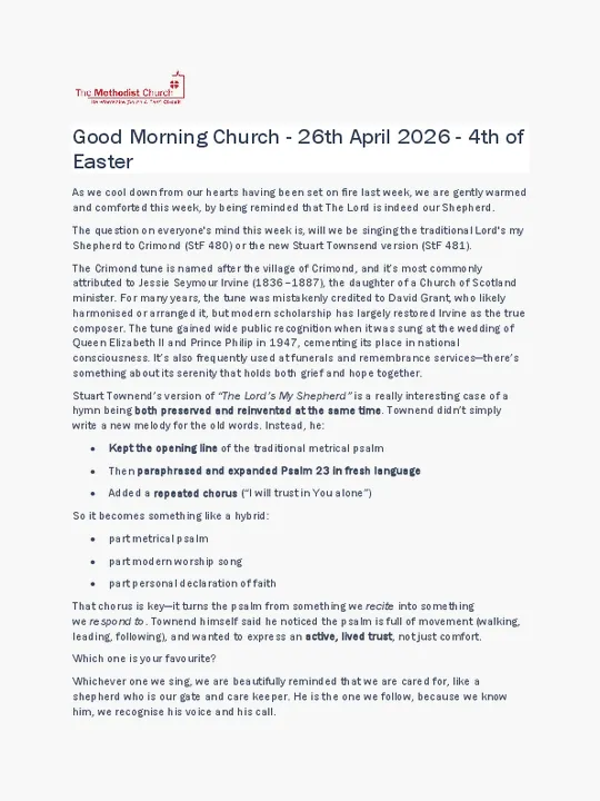 GMC &ndash; 26 April 2026