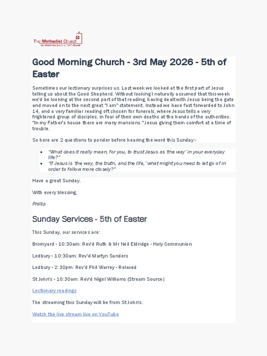 GMC &ndash; 3 May 2026