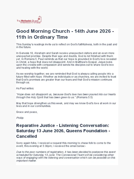 GMC &ndash; 14 June 2026