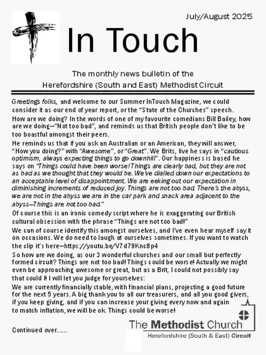 In Touch – July & August 2025