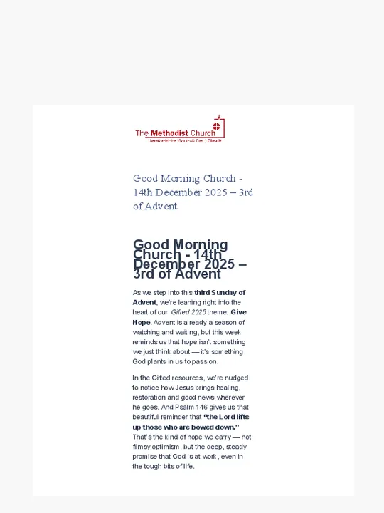 GMC &ndash; 14 December 2025